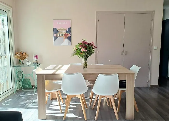 Le Ces-spacieuse Maison - Wifi Jardin - Parking Gratuit - 15min Des Plages בזייה